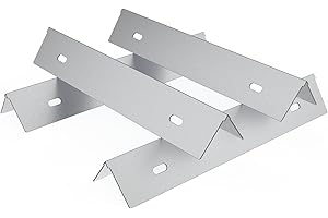 Stainless Steel Heat Plates Replacement Parts for Napoleon,BBQ Accessories for Napoleon Rogue and Prestige 500 Grills(4 Pack)