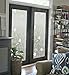 DUOFIRE Window Film Privacy Window Film Frosted Glass Film Static Cling Glass Film No Glue Anti-UV Window Sticker for Bathroom Bedroom Living Room (White Flower-DP014W, 23.6in. x 78.7in.)