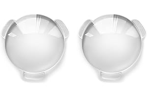 Biconvex Lens Set, Pop-Tech Optical Glass Lens Bi-Convex 34mm Diameter 45mm Focal Length Lenses for Google Cardboard VR