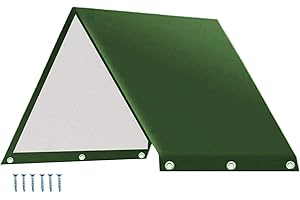 SEREBII Playground Replacement Canopy,52" x 89" Outdoor Swingset Shade Kids Playground Roof Canopy Waterproof Cover Replacement Tarp Sunshade UV Protection,Kids Playground Roof Canopy (DarkGreen)