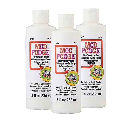 Mod Podge Photo Transfer Medium (8-Ounce), CS15067A, Clear- (Pack of 3)