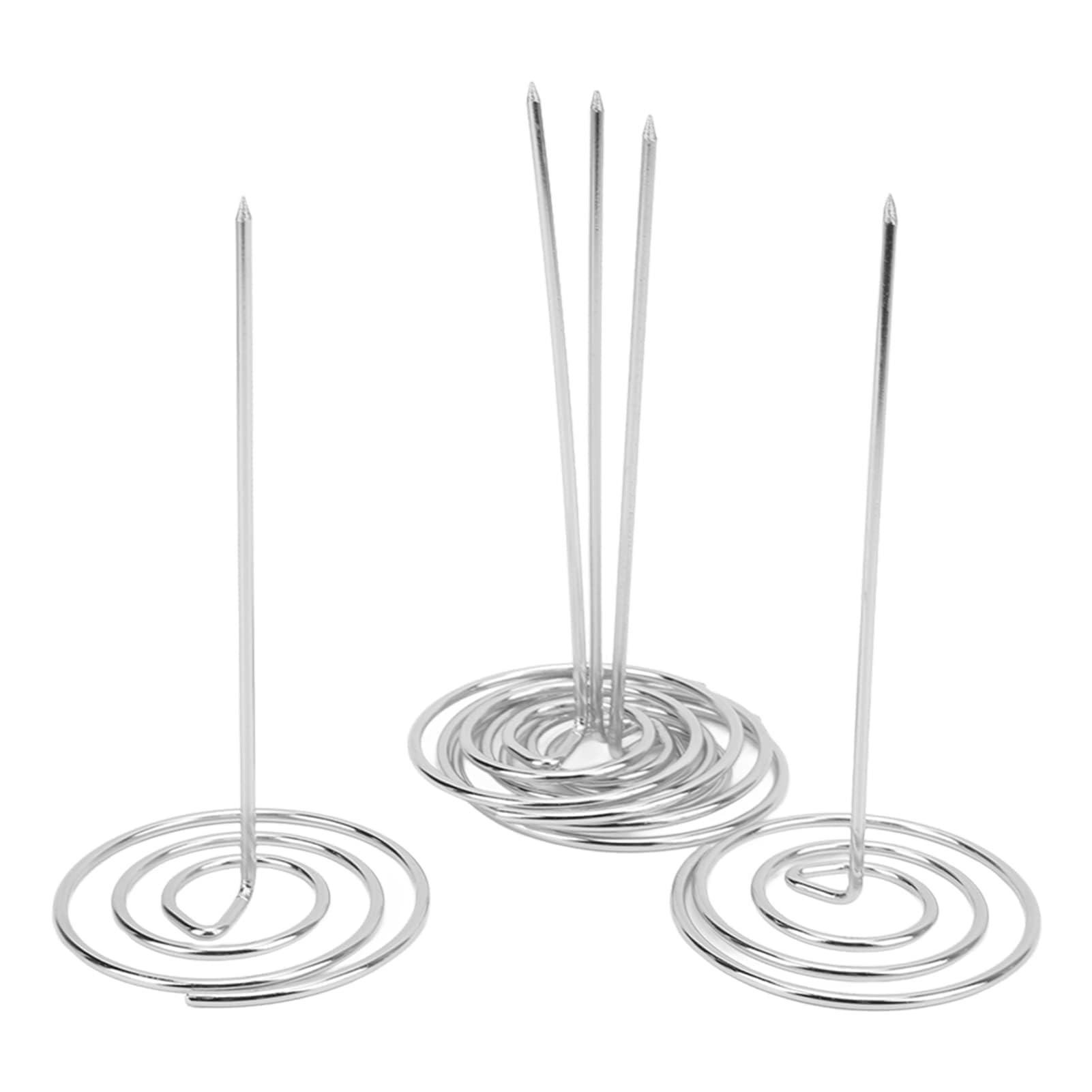 5 PCS Receipt Spike, Paper Spike, Paper Memo Holder Bill Ticket Note Memo Spike Metal Straight Rod Receipt Holder for Restaurant Kitchen Hotel Office