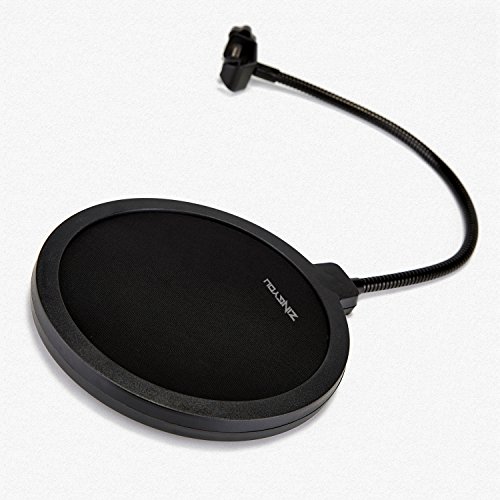 ZINGYOU Microphone Pop Filter PF-102 6-inch Round Shape Wind Mask Shield Screen for Recording and Broadcasting