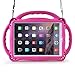 BMOUO Kids Case for iPad 6th/5th Generation (9.7 inch, 2018/2017), iPad Air 1 & iPad Air 2 Kids Case with Shoulder Strap for for iPad 9.7” (iPad 6th/5th Gen)/iPad Air 1st/2nd Generation, Rose