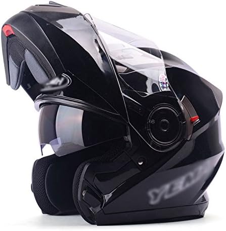XERT Off-road Helmets Downhill Flip-Up Anti-fog Fullface Helmets Four Seasons Dual Lenses Full-Face Safety Motorbike Scooter Helmet