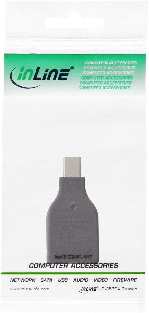 InLine® DisplayPort Adapter, Mini DisplayPort Male to DisplayPort Female, 4K/60Hz, Black - Image 4