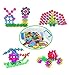 Auoxer Building Block Toys of 500 Pieces, Gear Flakes Connect Interlocking Plastic Disc, A Creative and Educational Construction Toy Bricks - Best Gift for Boys and Girls