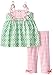 Mud Pie Baby Girls' Toddler Crab Tunic and Capri Legging, Pink/Green, 4T