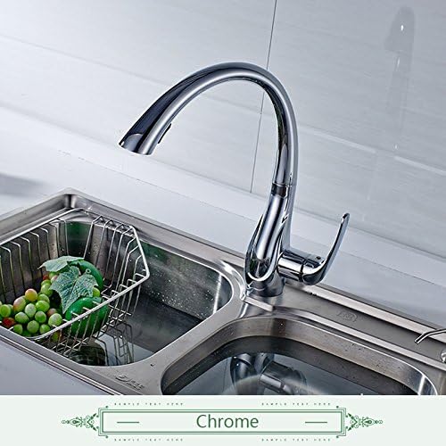 Lcoaung Küche-hähne Deck montiert einzigen Griff Loch goldene Platte