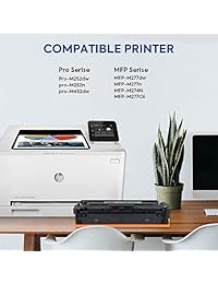 E SALE, paquete de 1 cartucho de repuesto de tinta negra para HP CF400 X 201 X CF400A tóner negro para su uso con HP color LaserJet Pro M252 N, MFP M277 N, M252dw MFP M277dw,, Negro, cian, magenta, amarillo