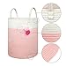 Solaya Tall Pink Cotton Rope Basket Storage 16