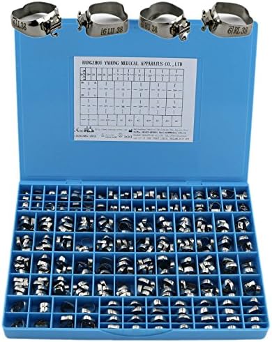 360 Pieces Orthodontic Molar Bands with Tubes Dental Bands Roth 0.022 First Bucaal Teeth Prewelded with Convertible Tubes