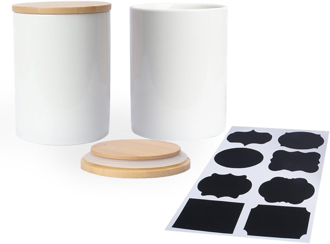 Best Kitchen Canister Bamboo Set Of 2