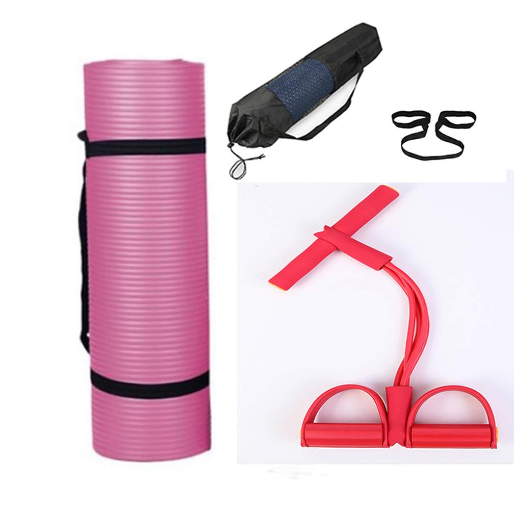 CAJOLG Esterilla Yoga Gruesa Colchoneta Gimnasia Set, Yoga ...