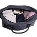 Elephant Brand Canvas Duffle Bag Weekender Carry On Duffel For Travel (Black Canvas and Leather EBP-02)