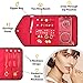 Nobix Travel Jewelry Organizer Roll Foldable Jewelry Case for Journey - Rings, Necklaces, Bracelets, Earrings, Red (Brown)