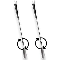Essential Medical Supply Metal Shoehorn – 27" Long With Flexible Head