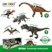 BLAGOO Dinosaur Toys with Moving Parts 6 Figures up to 10.6 inches Super Big Set #2 including Free Augmented Reality 4D Cards