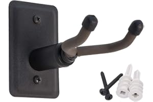 String Swing Ukulele Wall Mount Stand for Mandolin Ukele Banjo Concert Pineapple Soprano Tenor and Baritone Compatible Safety Home or Studio Accessories without Case Black CC11UK