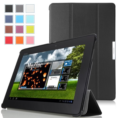 MoKo Ultra Slim Lightweight Smart-shell Stand Case for ASUS MeMo Pad Smart ME301 / ME301T 10.1 inch Android 4.1 Jelly Bean tablet, BLACK