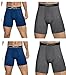 Champion Mens Elite SmartTemp Boxer Briefs, 4 -Pack (X-Large, Grey-Blue)