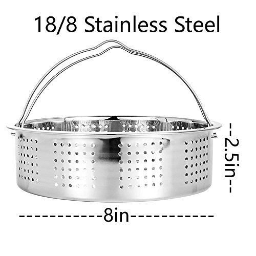 image for OYOY Steamer Basket With Egg Steamer Steamer Rack for Instant Pot and 