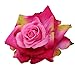 Love Sweety Women Party Big Rose Flower Hairpin Hair Clips Flower Brooch (Hot Pink)