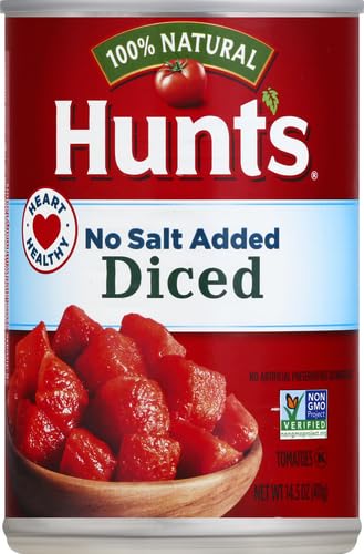 HUNT’S DICED TOMATOES NO SALT ADDED, 14.5 OZ.
