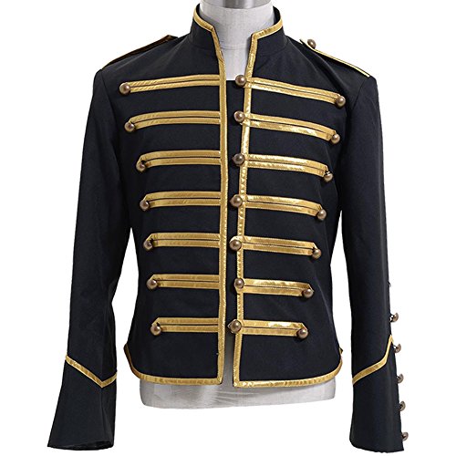 black and gold military jacket
