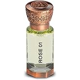 Swiss Arabian Rose 01 - Arabian Perfume Oil - Rose Perfume for Women - Long Lasting Women's Fragrances with Vanilla, Musk, Cashmere - 0.4 oz