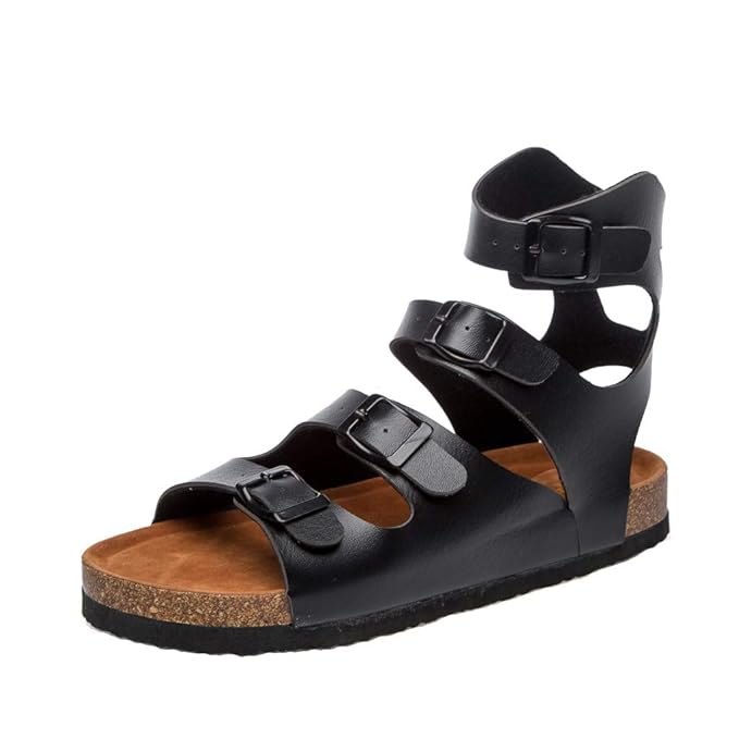 Makefortune 2019 Damen Sandalen, Frauen Sandalen Schuhe Lässige Damen Korkschnalle Sliders Slipper Mules Sandalen Slip On Fla