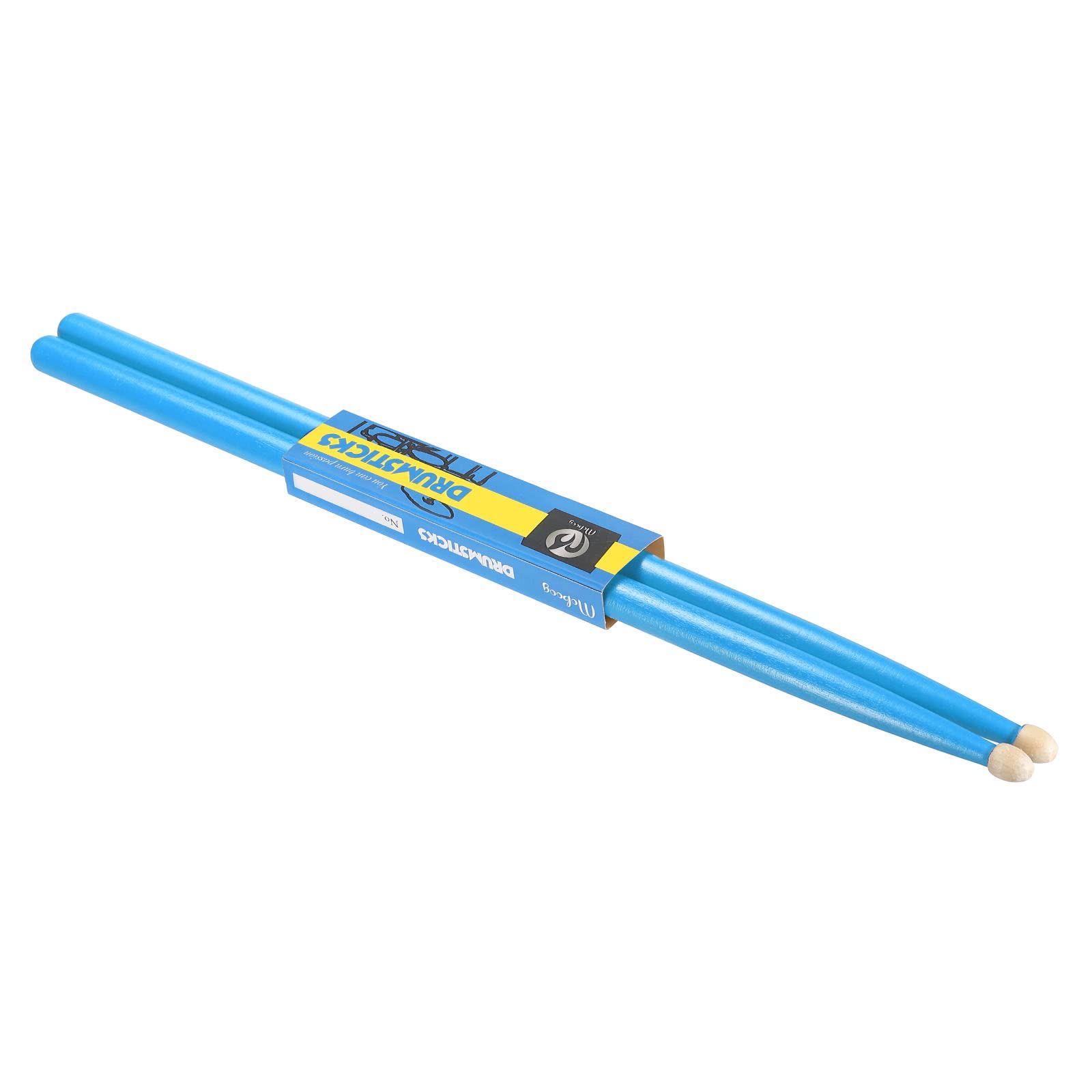 PATIKIL Maple Wood Drumstick Anti Slip Drum Stick 7A Blue 1 Pair for Drumming Musical Instrument Percussion