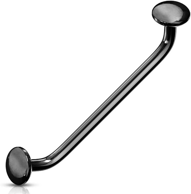 Covet Jewelry Flat Disc Ends 45 Degree Bent