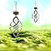 Kapata Solar Wind Chime 7 Colors Changing Wind Chime Courtyard Hanging Moving Rotating LED Campanula Light