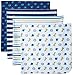 Gerber Baby Boys 4-Pack Flannel Receiving Blanket, Safari, 30