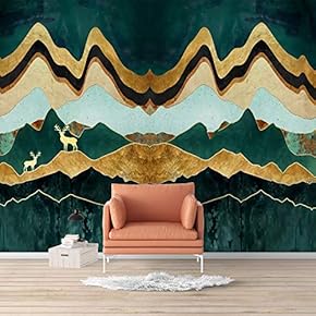 Wall Mural Nordic Style Nature Landscape Removable Wallpaper Wall Sticker for Bedroom Living Room - 66x96 inches