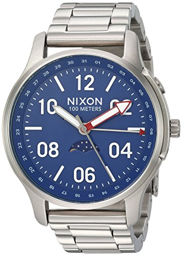 Nixon Men's 'Ascender' Quartz Stainless Steel Casual Watch, Color:Silver-Toned (Model: A1208722)