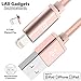iPhone Charger 10 ft Apple Certified - Durable Braided Long Lightning Cable Compatible with iPhone X/ 8/8 Plus/ 7/7 Plus/IPad Pro [2-Pack, 10-Ft Rose Gold]