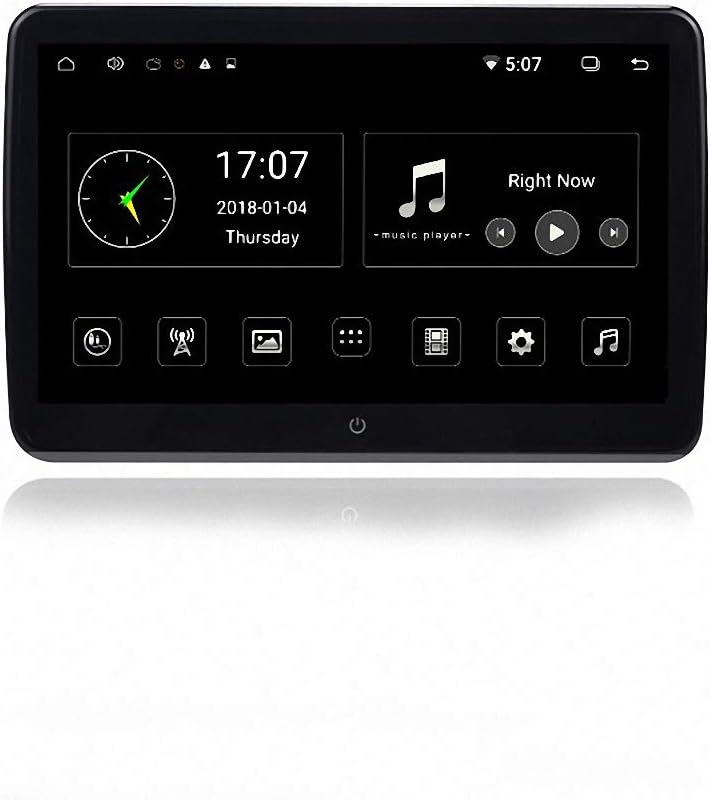 LWTOP Car Headrest Rear Row Player, 10.6 Inch Car Headrest Android System Rear Seat Entertainment Support WIFI Internet Touch Screen Bluetooth FM