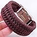 Paracord Wild Plumb Maroon 50 ft. Hank, 7 Internal Strands, 550 Lb. Break Strength. Military Survival Parachute Cord for Bracelets & Projects. Guaranteed Made In US. Includes 2 eBooks.