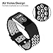 iGK Silicone Replacement Bands Compatible for Fitbit Charge 2, Adjustable Breathable Sport Strap Smartwatch Fitness Wristband with Air Holes Grey Large