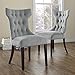 Dorel Living Clairborne Upholstered dining chair, set of 2, Gray