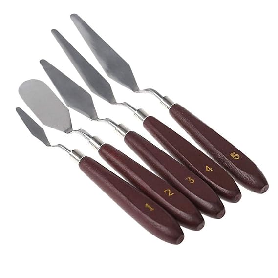 Sabahz Trading ® Set of 5 Painting Knives of Various Sizes Amazon.in