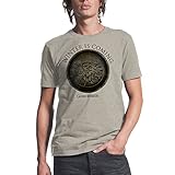 Game of Thrones Winter Is Coming Circle Mens Oatmeal Heather T-shirt L