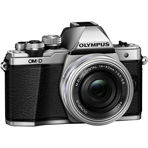 Olympus-OM-D-E-M10-Mark-II-Mirrorless-Digital-Camera-with-14-42mm-EZ-Lens-Silver-64GB-Memory-Microphone-Deluxe-Accessory-Bundle