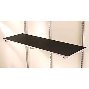 Rubbermaid FG5E22FTCSLRK FastTrack 4' Multi-Purpose Shelf