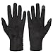 GLOUE Women's Touch Screen Gloves Texting Suede Leather Warm Winter Feast Gloves Driving riding outdoor and indoor fashion gloves (Black)
