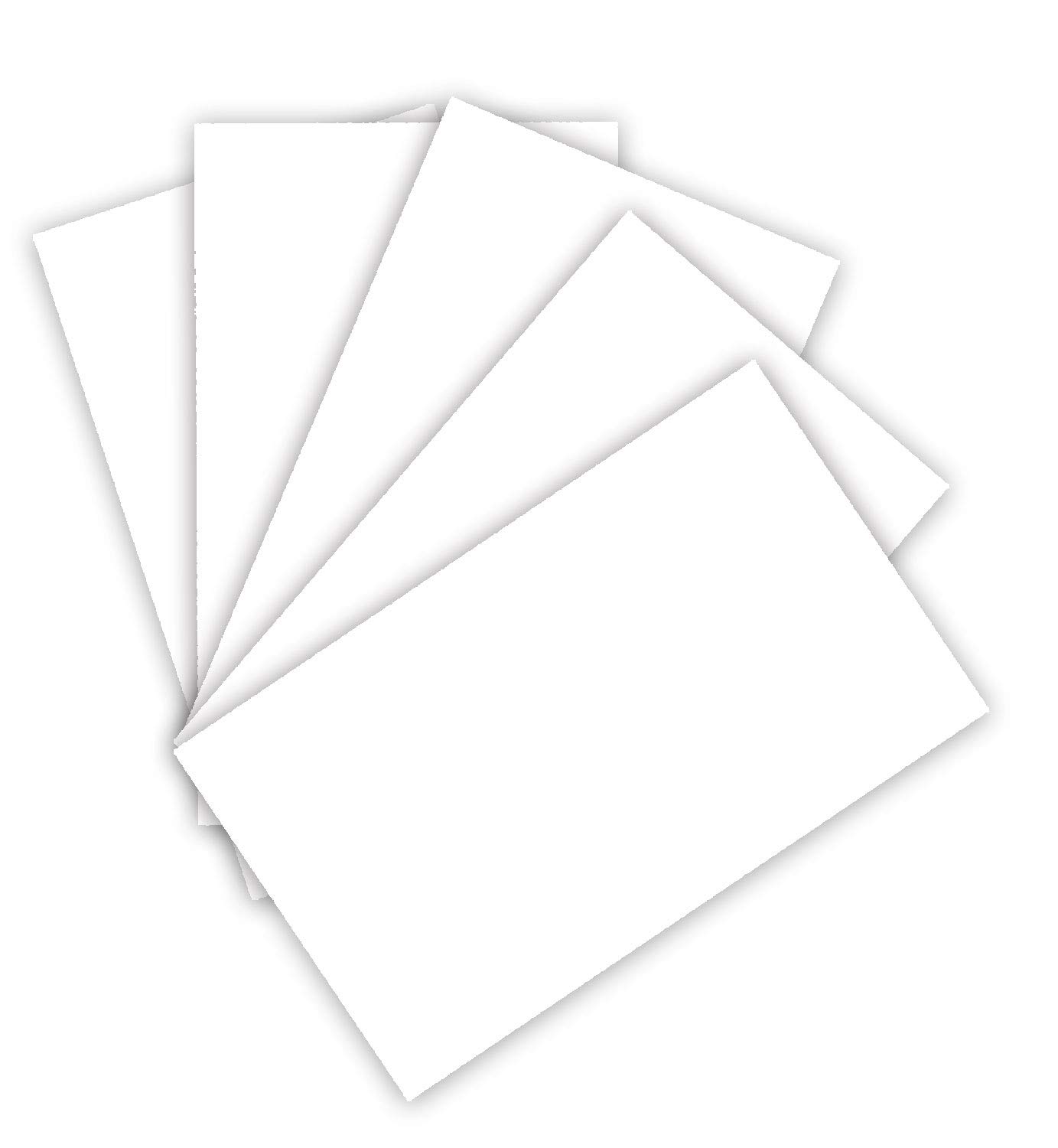 folia 6122/4/00 Coloured Card 220 g/m², Craft Card in White, DIN A4, 100 Sheets, as a Base for Numerous Crafts