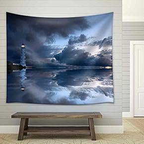 Lighthouse - Fabric Wall Tapestry Home Decor - 51x60 inches