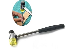 MIKMAYTOO Small Rubber Mallet Hammer, Double-Faced Rubber Hammer for Jewelers Kid or women Usage or Light Tapping Work Non-Slip